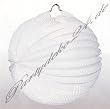 Lampion Laterne rund weiss 12 st�ck 22 cm