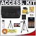  : Nikon Coolpix 5813 Leather Carrying Case with (4) - AA Batteries & Charger + Tripod + Accessory Kit for P60, L5, L10, L11, L12, L14, L15, L18 Digital Cameras