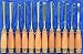SE 8" - 12 Pc Professional Wood Carving Chisels