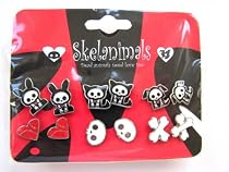 Lounge Fly Skelanimals 6 Pairs Studs Earrings
