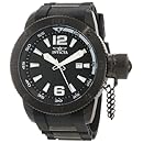 Invicta Men's 12966 I-Force Black Textured Dial Black Polyurethane Watch