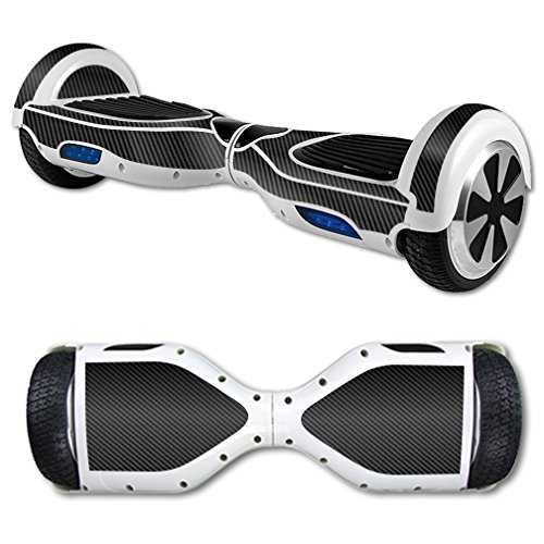 MightySkins Protective Vinyl Skin Decal for Self Balancing Scooter Board mini hover 2 wheel x1 razor wrap cover sticker Carbon Fiber