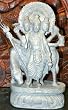 Lord Dattatreya Meditation Idol Carved Sculpture Hindu God Stone Statue 10"