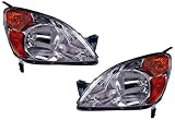 2002-2004 Honda CRV Headlight (2003 02 03 04) - One Pair(Both Driver and Passenger Sides) - DOT Certified Headlight