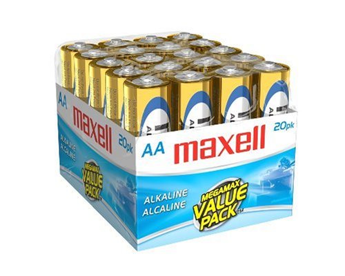 Maxell 723453 LR6 20MP AA Cell 20 Pack Brick Battery