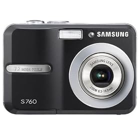 Samsung S760 Digital Camera - Black (7.0MP, 3x Optical Zoom) 2.5 inch LCD