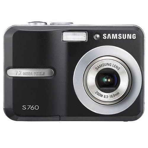  : Samsung S760 Digital Camera - Black (7.0MP, 3x Optical Zoom) 2.5 inch LCD