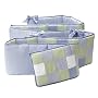 Patchwork Crib Bumper - Blue