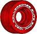 RollerBones Art Elite Competition 103a Roller Skate Wheels - Red - 57mm