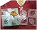 "Fall in Love" Frosted Leaf Design Glass Coaster Set (10 Sets)