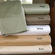 1000 Thread Count Sateen Stripe Egyptian Cotton Pillow Case King Size Gold