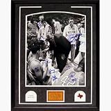 Texas Western Team Autographed with Coach Vertical Framed 16 x 20 Photograph