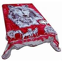 Queen Size Size Angel Cherub Korean Mink Blanket - Red