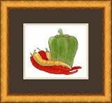 Pepper Sauce by Barbie Tidwell - Framed Artwork