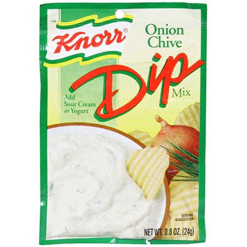 Knorr Onion Chive Dip Mix, 0.8-Ounce Pouches (Pack of 12)
