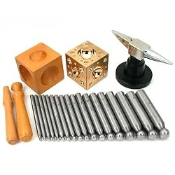 Deluxe Jewelers Punches Dapping Doming Set Of 18 Boxed
