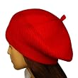 Acrylic and Rabbit Hair Fluffy Twisted Knit Classic Beret Style Beanie Cap Hat - Various Colors