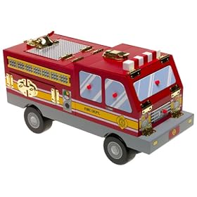 Melissa& Doug Latches Fire Truck