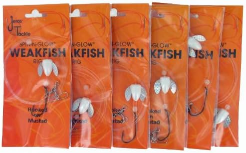 6 Saltwater Weakfish Fishing Rigs Spin-N-Glow