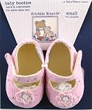Baby Patch and Slip-on Booties - Pink, Small (0-6 months)