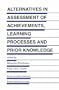 Alternatives in Assessment of Achievements, Learning Processes and Prior Knowledge (Evaluation in Education and Human Services)