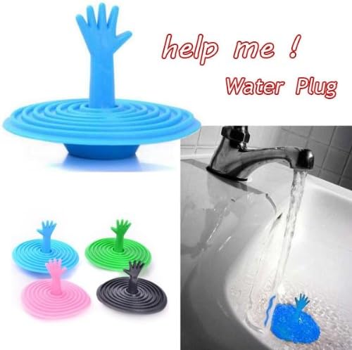 Creative Lovely Hand Shape Sink Plug Water Plug Rubber Sink Stopper Washroom Products - Color Random