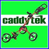 Caddytek Caddylite 200A Deluxe Golf Push Cart with Aluminum Spoke Wheels