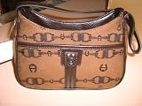 Etienne Aigner Belair Mini Bag - Brown Logo Fabric