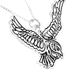 Samhain Sterling Silver Celtic Birth Charm Pendant for October 25 - November 16