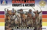 100 Years War British Knights & Archers w - Horses by Italeri - B000GKY5CS
