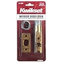 Kwikset 1826-18 6-Way Adjustable Plain Latch, Polished Brass