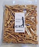 Golf Tees Natural Wood - 2 3/4 Inch - 250 Pack