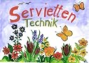 Serviettentechnik - Set, Servietten, Kleber, Pinsel, Anleitung