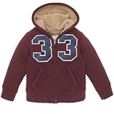 sherpa-lined fleece hoodie