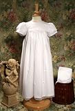 23 Nylon Tricot Christening Gown with Ribbon Strands