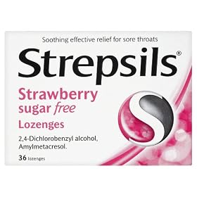 Strepsils Sugar-Free Lozenges Strawberry