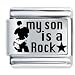 Price Comparison : My Son Is Rock Star Italian Charms Bracelet Link