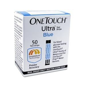 One Touch Ultra Blue Mail Order Test Strips, 50 CT