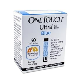 One Touch Ultra Blue Mail Order Test Strips, 50 CT