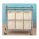 Seville Classics 3 Bag Laundry Sorter