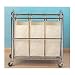 Seville Classic 3-bag Laundry Sorter Cart