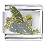 Flying Angel Religious Italian Charms Bracelet Link