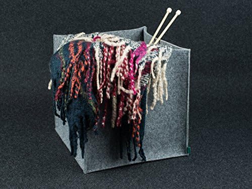 XS/S storage containers, grey felt, storage basket, storage bin, felt storage bag, felt bin, lego storage, household storage, fabric storage