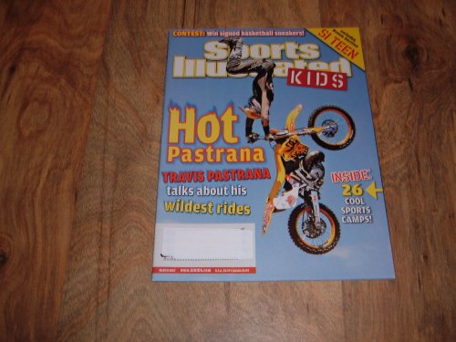 Travis Pastrana - X-Games Moto X Freestyler-Sports Illustrated For Kids - March 2007 issue-All 9 Trading Cards & Dual-Sided poster of Travis Pastrana & Tony Parker still inside this issue.