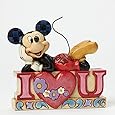 Department 56 Disney Traditions by Jim Shore Mickey I Love You Figurine, 4"