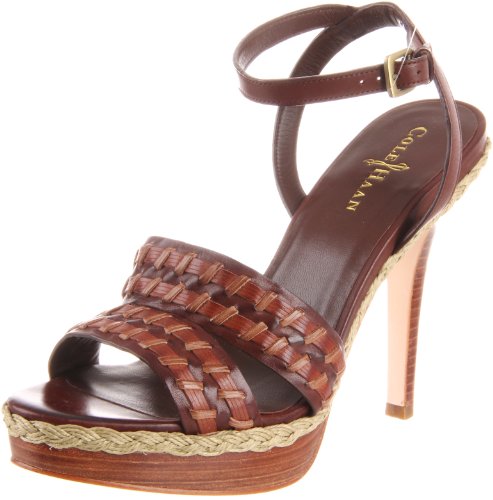 Cole Haan Sandals Cole Haan Women's Vanessa Air Sandal,Chestnut/Sequoia/Cov,6.5 B US