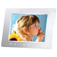 Transcend TS-2GPF810W Digitaler Bilderrahmen (20,3 cm (8 Zoll) Display, 2 GB interner Speicher, Radiofunktion) wei�?