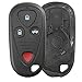 KeylessOption Just the Case Keyless Entry Remote Control Car Key Fob Shell Replacement for E4EG8D-444H-A, OUCG8D-387H-A