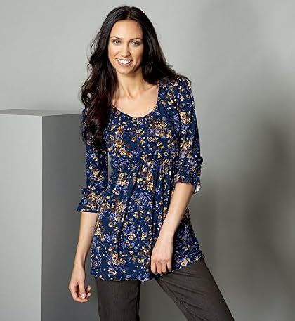 Per Una ¾ Sleeve Floral Longline Tunic