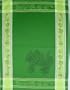 3 Pack of Grape Motif Kitchen Jacquard Tea towel with woven design French import, Green